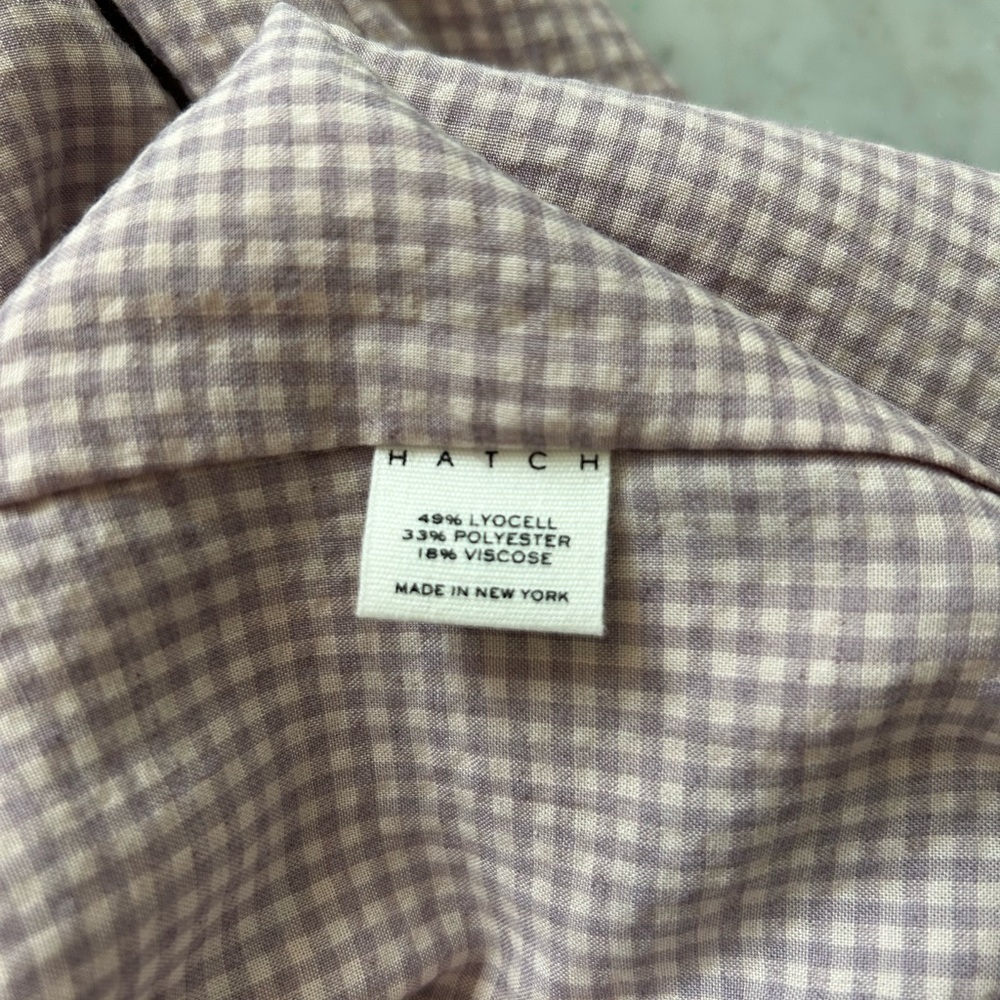 Hatch | Louise Dress | Nwt In Lilac Gingham - image 5